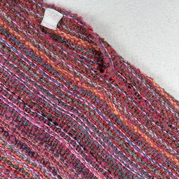 Margrit Laman Italy Knit Shawl Women’s One Size Multicolor Art To Wear Handwoven - Picture 4 of 16